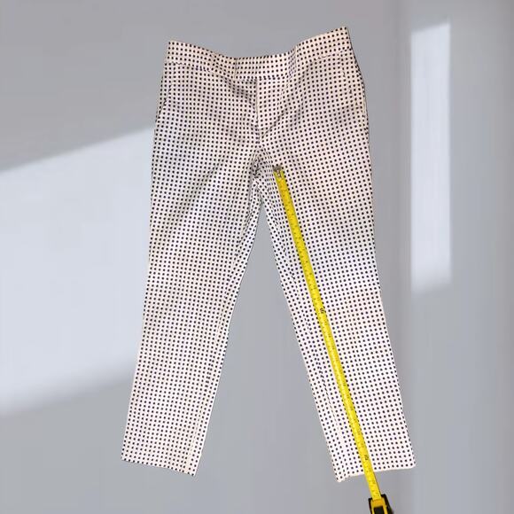 Banana Republic Navy Dot Print Trouser Pants - Picture 3 of 5